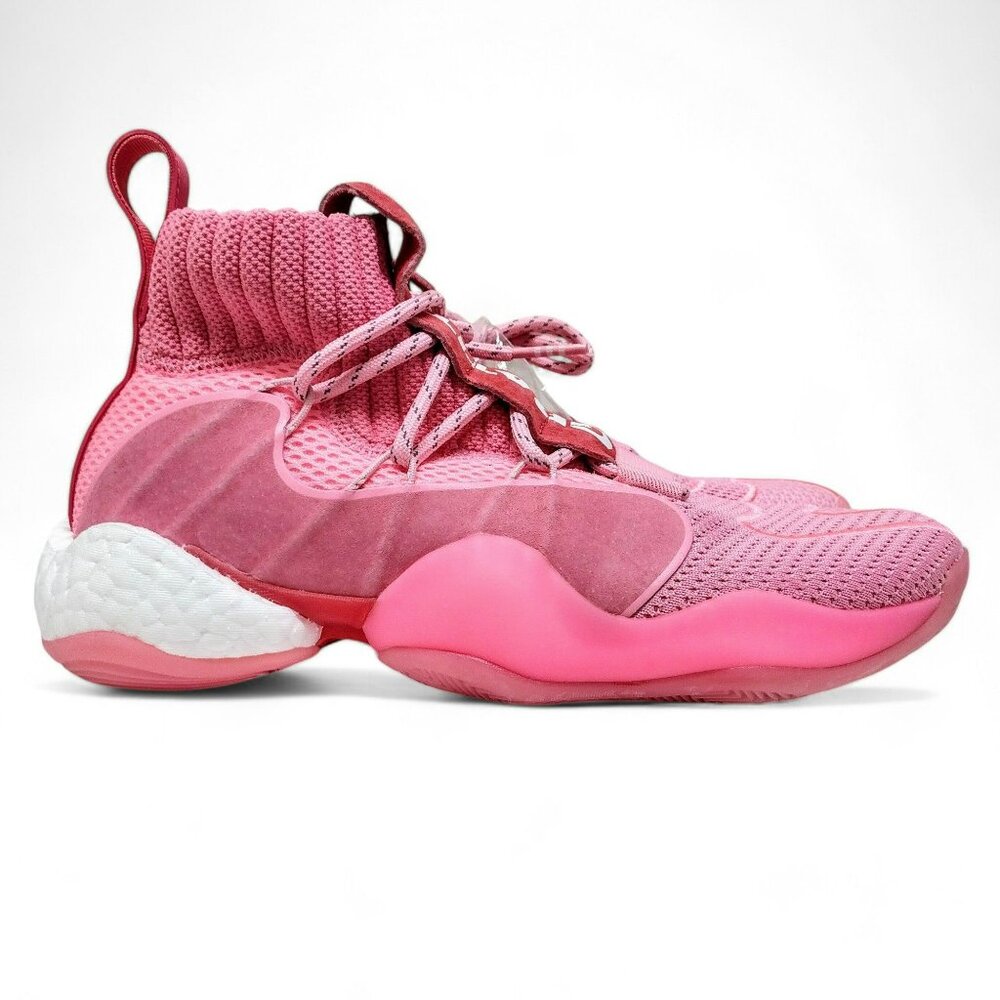 Adidas Pharrell x Crazy BYW Hyper Pink Shoes Sneakers EG7723 Men's Size 7.5 NEW